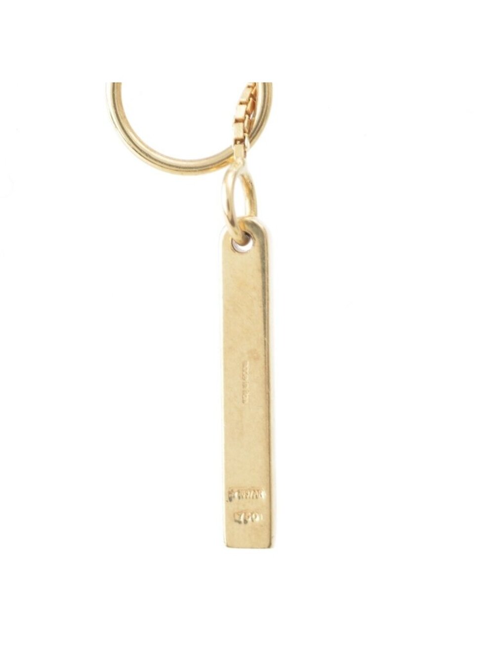 Gucci Lariette Logo Bar Venetian Chain Necklace Gold - Picture 5 of 8